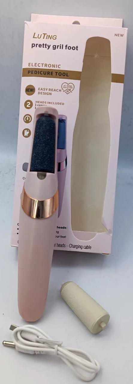 Electric Pedicure Foot File – Rechargeable Callus Remover for Smooth, Soft Feet