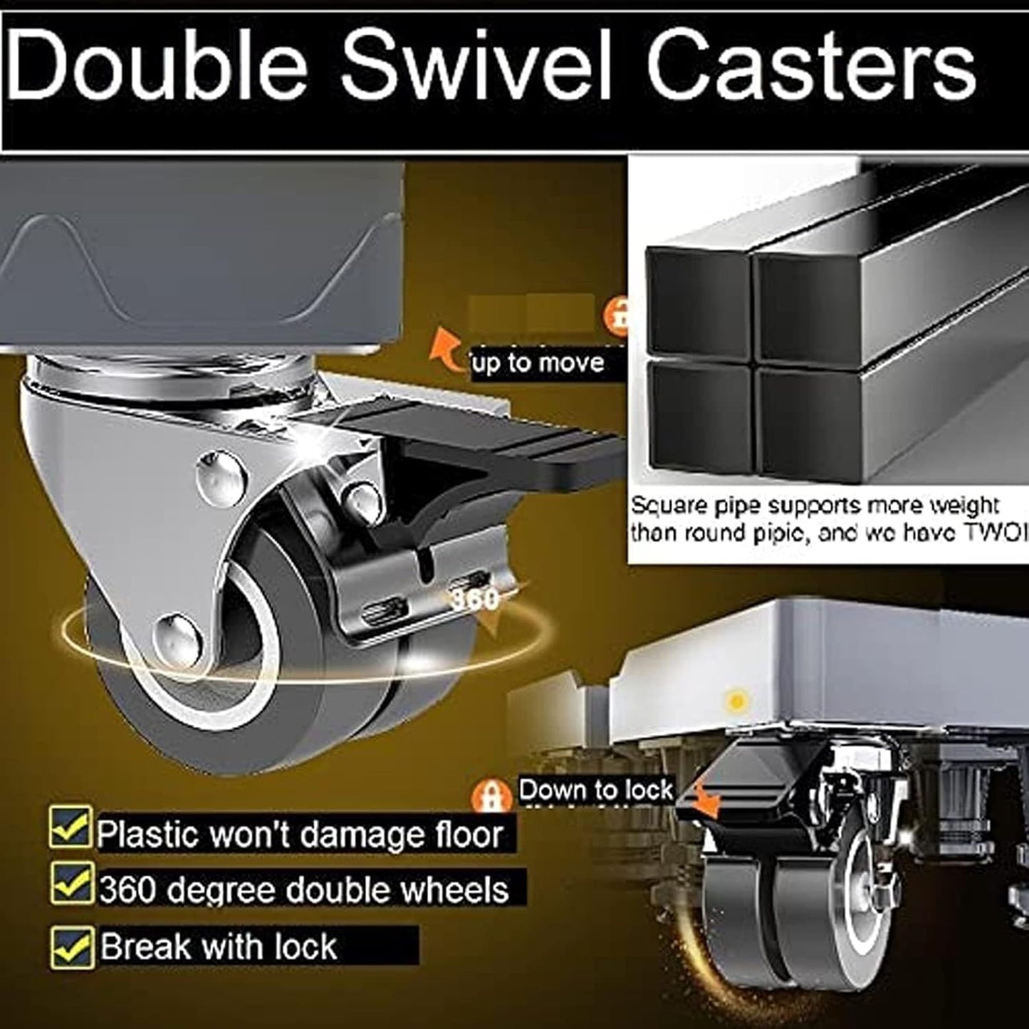 Universal Appliance Base Stand with Wheels