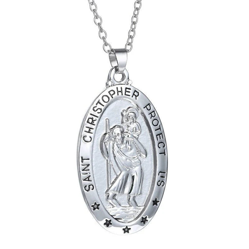 Creative Character Carving Simple Necklace English Carved Pendant