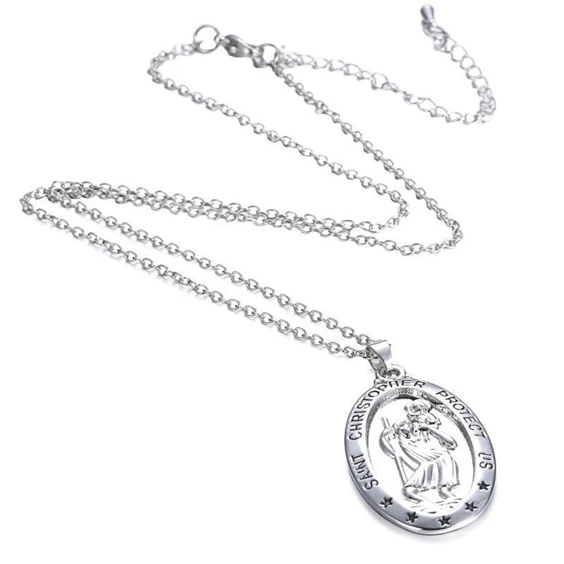 Creative Character Carving Simple Necklace English Carved Pendant