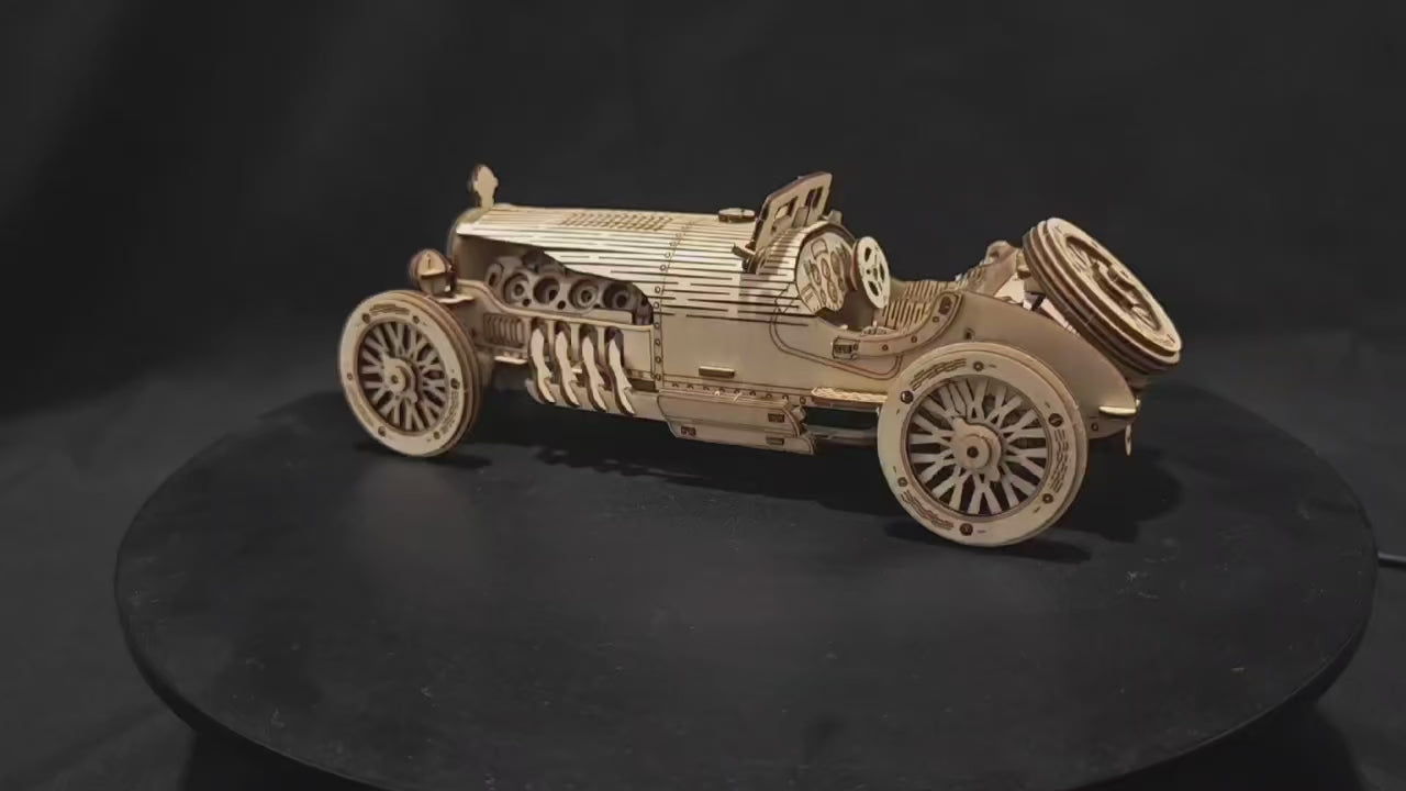 3D Wooden racing car puzzle